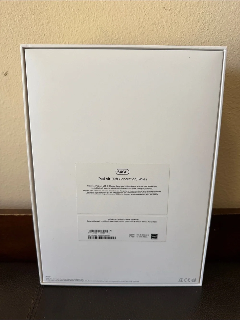 Apple iPad Air Box Only *NO iPad* - 4th Generation Wi-Fi